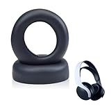1 Paar Ohrpolster Ersatz Ersatzpolster für Sony PlayStation 5 Pulse PS5 3D Wireless Headset Weiche Protein PU Leder Polster mit Memory Schaum (Schwarz)