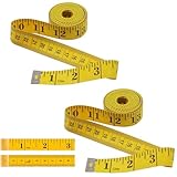 2 Bände Maßband Körpe 300cm/120 Zoll, Suiyeejan Schneidermaßband Maßband zum Nähen Weiches Doppelskala, Flexible Bandmaß Massband Schneider Measuring Tape Für Haushalte Handwerker Schneider