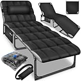 tillvex® Campingbett klappbar mit Nackenkissen &...