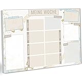 blaash® Wochenplaner Block DIN A4 ohne festes Datum | 50 Seiten Planer mit Wochenübersicht, Listen für Aufgaben, Notizen & Ideen | Optimale Organisation & Motivation im Alltag | Light Blue