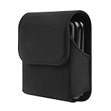 Gürteltasche mit Clip Kompatibel mit Samsung Galaxy Z Flip 6 5 4 3 2 1/Motorola RAZR 5G, Wasserdichte Handytasche Gürtel Klapphülle mit Magnetverschluss Schutzhülle Kompatibel mit Huawei P50 Pocket S