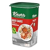 Knorr Jäger Sauce mit Champignons (braune Sauce, mittlere Bindung) 1er Pack (1 x 1 kg)