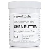 Sheabutter kaltgepresst und unraffiniert 500g - 100% reine Pflege oder perfekte Basis für hochwertige Pflegeprodukte von wesentlich.