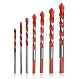 MWUMRCM Mehrzweck Bohrer Set Multifunktionsbohrer Multibohrer, 7-teilig, SDS-plus, 3-12 mm, für Holz, Beton, Glas & mehr