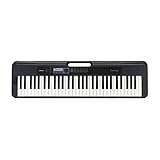 Casio Casiotone CT-S300 Keyboard mit 61 anschlagdynamischen Tasten, 400 Sounds & 77 Begleitrhythmen, schwarz