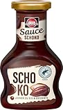 Schwartau Dessert Sauce Schokolade, zum Verfeinern von Desserts und Eis, 250ml