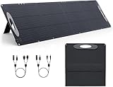 Solarpanel Faltbar - Tragbares Solar Panel - 210W Solarmodul mit Monokristalline Solarzelle für Powerstation, Photovoltaik Modul Solaranlage für Outdoor Garten Balkon Wohnwagen Camping
