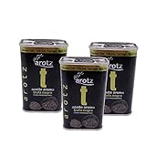 Arotz Spanisches Schwarzes Trüffelöl 3x 200ml, Trüffelöl von schwarzen Trüffelaroma