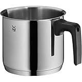 WMF Milchtopf Induktion ohne Deckel 14 cm, kleiner Topf 1,7l, Cromargan Edelstahl poliert, Schüttrand, Kunststoffgriff, spülmaschinengeeignet