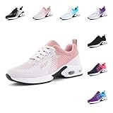 Hitmars Laufschuhe Damen Sportschuhe Turnschuhe Frauen Luftpolster Leicht Straßenlaufschuhe Stoßdämpfend Sneaker Atmungsaktiv rutschfest Fitness Running Outdoor UDI2-Rosa EU39