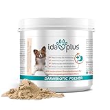 Ida Plus Darmbiotic Pulver – Probiotika zur Darmsanierung für den Hund + Präbiotika - Darmflora aufbauen nach Durchfall - gesunde aktive Darmbakterien – Immunsystem – Regulierung Verdauung – 180g