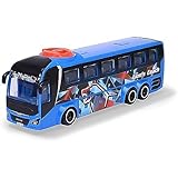 Dickie Toys - Spielzeug-Bus Man (blau) – lenkbarer Reise-Bus (26,5 cm) zum Spielen für Kinder ab 3 Jahren, Spielzeugauto mit Lenkung & Türen zum Öffnen