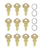 KLIVYA 2055 Spenderschlüssel für Bradle's Mehrzweckspender, einschließlich Toilettenpapier, Sitzbezug und Abfallbehälter, mehrfach faltbares und rollbares Handtuch und Flüssigseifenspender, 10 Stück