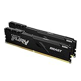 Kingston FURY Beast 32GB (2x16GB) 3600MHz DDR4 CL18 Desktop Speicher Kit mit 2 KF436C18BBK2/32