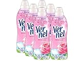 VERNEL Wildrose Weichspüler 6x 39 WL (234 Waschladungen), Wäscheduft für 24 Stunden & 7 Tage langanhaltende Frische mit einzigartiger Duft-Technologie, recycelbare Flasche