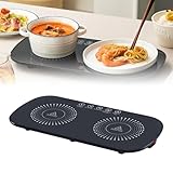 Speisenwärmer, Warmhaltetablett, Warmhalteplatte Für Speisen, Warmhalteplatte Elektrisch, Elektrisches Wärmetablett, Heizplatte Für Warm Halten Oder Auftauen, Ideal Für Küchen, Esstische, Büros