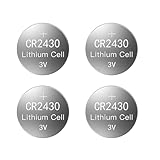 Fazvncv CR2430 Batterie, 3 V, Lithium-Knopfzelle für Autoschlüssel, Fernbedienung, Taschenrechner, LED-Licht, Spielzeugthermometer, 5 Stück