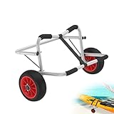 XMTECH Kajakwagen Kanuwagen faltbar Bootswagen Kajak Faltboot, Alu Transportwagen für Boote, Kanus und Kajaks, Surfwagen, faltbar, 100 kg Traglast