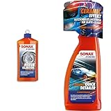 SONAX XTREME ReifenGlanzGel (500 ml) pflegt & schützt Gummi & Reifen vor Rissbildung & Farbausbleichung & XTREME Ceramic QuickDetailer (750 ml) superschnelle Lackversiegelung