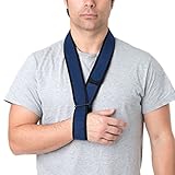 Ortones – Verstellbare Armschlinge für Schulter und Arm – Bilateraler Immobilisierer aus Schaumstoff, Universelle Größe, Bequeme und Effektive Unterstützung – Blau