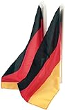 PEARL Deutschlandfahne: Autofahnen-Set Deutschland, 2er-Set (Deutschland Fahne Auto, Deutschland Flagge Auto, Volleyball)