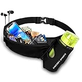 Laufgürtel für Handy Gürteltasche Hüfttasche Mit Trinkflaschenhalterung Sport Laufgürtel iPhone 15 Pro Max/14 Pro Max 13 Pro 12 11 Pro Max Huawei Xiaomi Hüfttasche Lauftasche Joggen Handytasche 6.9'