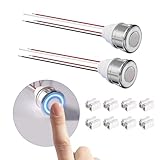 BrightArk LED Touch Dimmer Schalter 12V DC Stufenloses Dimmen 3-24V LED Dimmer Berührungsschalter Sensorschalter für Led Streifen,Für 18 mm Max-48W