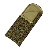 Husky Gizmo Schlafsack 3 Jahreszeiten bis -5°C, Warme Deckenschlafsack für Erwachsene und Kinder, Sommerschlafsack für Camping, Trekking, Outdoor und Indoor (Armee, 220x90)
