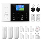 PGST Alarmanlage 16 Stück, GSM/WiFi Smart Alarm System mit fürs Home Security, Echtzeit App Push, Beliebig Erweiterbar- funktioniert mit Alexa, für Tür Fenster, Wohnmobil, Wohnung,Garage