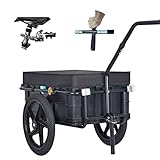 TIGGO Lastenanhänger & Handwagen XL Transportbox EXTRA groß für 2 Bierkästen Fahrradanhänger Anhänger Transportanhänger 70 Liter