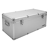 Aluminium-Rahmenkoffer Transport-Box, Koffer in Silber mit 54 Liter Volumen