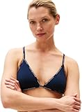 Tommy Hilfiger Damen BH Bralette Triangle mit Logo, Blau (Dark Night Navy), S