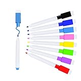 VOTON Whiteboard Marker, 8 Farbe Magnetische Whiteboard Stifte und Radiergummi Set Fine Tip folienstift abwischbar und Dry Wipe Markers