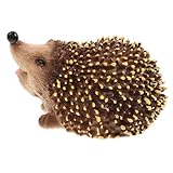 TOBBOMEY Plastik Miniatur Igel Figur Garten Deko Kunststoff Skulptur Kreative Gartendekoration für Außenbereich Leicht Platzierbar Detailreiche Oberfläche für Garten