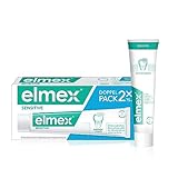 elmex Zahnpasta Sensitive 2x75ml – sanfte Zahnreinigung...