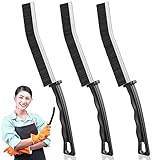 Spaltreinigungsbürste 3 Stück Hard-Bristled Crevice Cleaning Brush Reinigungsbürste für Lücken Fugenreinigungsbürste Fensterrillenbürste, Hartborsten Eckenreinigungsbürste für Badezimmer Fliesen Küche