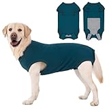 Axcimond Op Body Hund Wundschutzanzüge Body für Hunde Leckschutz Hundebody Nach Op Kastration Hündin Rüde Medical Pet Shirt Hund Einteiler Mit Klettverschluss Alternativen zu Kegel und Halskrause Hund