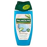 Palmolive Duschgel Natural Wellness Massage, 1 x 250 ml - Duschgel hat ein sanftes Peeling mit Toten-Meer-Salz, Aloe Vera und Wasserminze