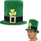 XJWZGM St. Patrick's Day Hut, irischer Leprechaun grüner Hut, St. Patrick's Day Accessoires, Kobold Kostüm Accessoires für St. Patrick's Day Irish Day Hut Kostüm