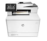 HP Color LaserJet Pro M477fdn Farblaser Multifunktionsdrucker (Drucker, Scanner, Kopierer, Fax, LAN, ePrint, Airpint, Duplex, USB, 600 x 600 dpi) weiß
