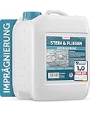 PLINTEX® Steinimprägnierung Außen & Innen 5 L für ca 60m² - Universelle Fassaden & Stein Imprägnierung für Naturstein, Beton, Granit & Pflasterstein - Stein-Versiegelung