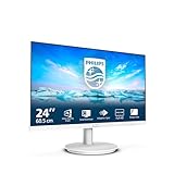 Philips 241V8AW - 24 Zoll Full HD Monitor, eingeb. Lautsprecher, Flimmerfrei (1920x1080, 75 Hz, VGA, HDMI) Weiss