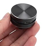 Yunseity Bluetooth-Lautsprecher, Knochenleitungslautsprecher, Stereo-Bass-Bluetooth-Duschlautsprecher, Wasserdicht, Unterstützt FM-Radio, für Reisen, Camping, Dusche (Black)