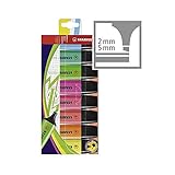 STABILO Original-Textmarker, 2 mm + 5 mm Spitzen, 8-farbiges Etui-Set (aktualisierte Version)
