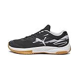 Puma Unisex Adults Varion Ii Indoor Court Shoes, Puma Black-Cool Light Gray-Yellow Blaze-Gum, 43 EU