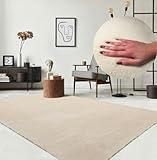 the carpet Relax kuscheliger Kurzflor Teppich, Anti-Rutsch...