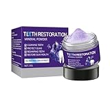 Aufhellendes Zahnpulver,2pcs 50g Zahnreparatur Mineral Puder,Zahnrestauration Mineralpulver,Zahnrestauration Mineralpulver,Zahnpulver Verfärbungen,Zahnreparatur Mineralpuder,Teeth Restoration Powder