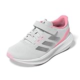 adidas RunFalcon 3.0 Elastic Lace Top Strap Schuhe-Hoch, Dash Grey/Silver met./Bliss pink, 43 EU