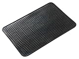 Walser zuschneidbare Antirutschmatte 50x33 cm, vielfältig einsetzbare Gummimatte für Auto/Garage/Haushalt, rutschfeste Gummi Fussmatte Auto, Gummimatte Außenbereich, Antirutschmatte Auto schwarz