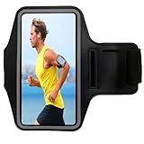 Sportarmband Handy, Armbander Armtasche, Sportarmband Handytasche, Schweißfest Running Armband für iPhone, Huawei, Xiaomi, LG, Samsung Galaxy Smartphone, bis zu 6,5'